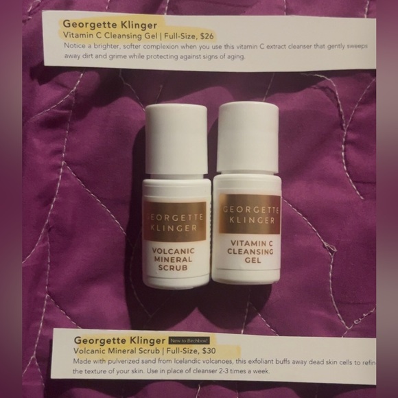 Georgette Klinger Volcanic Mineral Scrub & Vitamin C Cleansing Gel - White - Picture 1 of 1